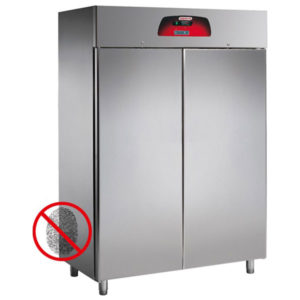 REFRIGERADOR DE DOS PUERTAS EN ACERO INOXIDABLE MARCA ANGELO PO MODELO VE150